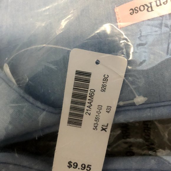 Baby Blue Slippers size XL *FREE WITH PURCHASE - Picture 3 of 7